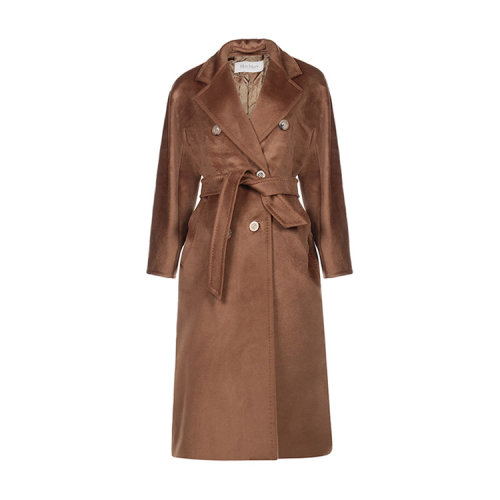 MaxMara/麦丝玛拉 女士焦糖色羊毛大衣 101801 010