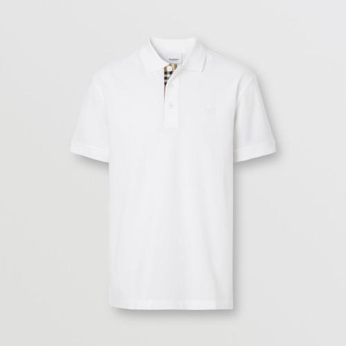  BURBERRY 22年秋冬 男士 专属标识装饰珠地网眼布棉质 Polo 衫 80552291
