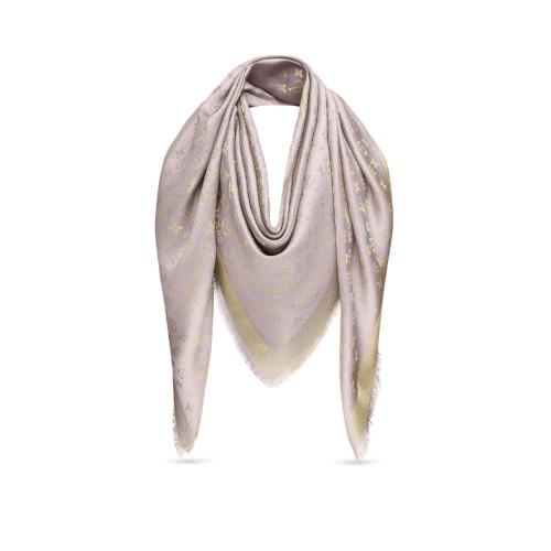 LV路易威登 22年秋冬 女士 围巾 Monogram Shine 披肩 M75121 预定商品2-8周发货