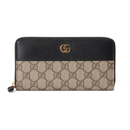  GUCCI古驰 22年秋冬 女士 GG Marmont系列全拉链式钱包 456117 17WAG 1283 预定商品2-6周发货