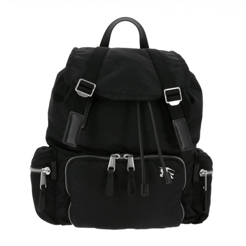 BURBERRY/博柏利 The Rucksack军旅背包 男女同款 中性黑色金属拉锁双肩包旅行包 8007710