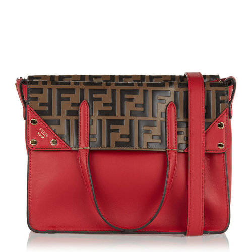 FENDI/芬迪 FLIP  女士牛皮翻盖手提包单肩包斜挎包
