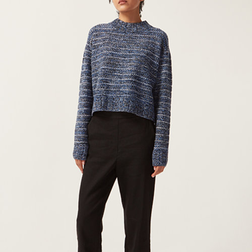 St.John/盛蔷羊毛羊绒立领女士针织衫/毛衣K5110M3