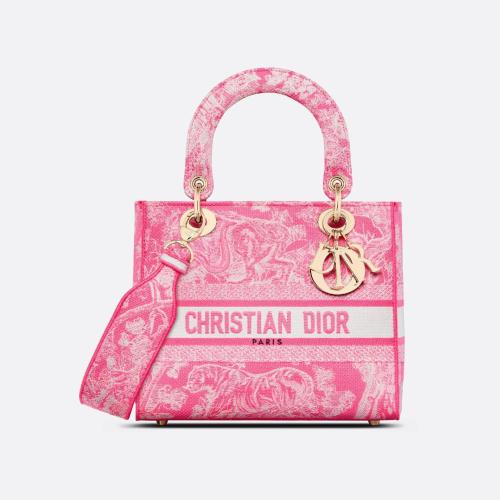  DIOR迪奥 22年秋冬 女士 手提包 中号 Lady D-Lite 手袋 M0565OROC_M956