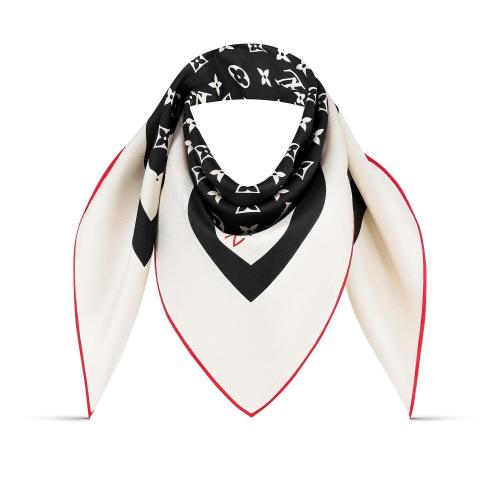  LV路易威登 22年秋冬 女士 围巾 MONOGRAM FRAME 70 方巾 M77910