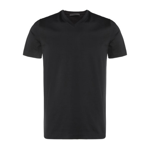 Prada 普拉达   男装 服装 棉质V领休闲 男士短袖T恤