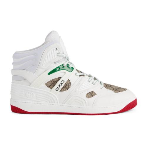  GUCCI古驰 22年秋冬 男士 Gucci Basket男士高帮球鞋 673077 2SHG0 9076