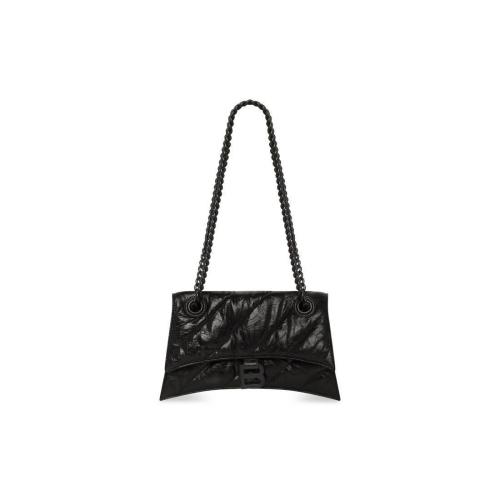  BALENCIAGA巴黎世家 22年秋冬 女士 单肩包 CRUSH小号绗缝链带包 716351210IY1000