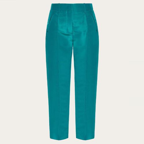  VALENTINO华伦天奴 22年秋冬 女士 休闲裤 PANTALON EN FAILLE XB0RB4Q56DEPVH