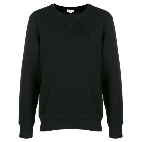  Alexander McQueen/亚历山大麦昆 男士黑色棉质卫衣 575467 QNX43 1000 PLFSX