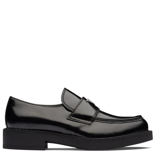 PRADA/普拉达 秋冬 男士黑色亮面皮革乐福鞋2DE127_055_F0002