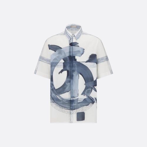  DIOR迪奥 22年春夏 男士 短袖衬衫 DIOR AND JACK KEROUAC 短袖衬衫 193C54_5586_C085