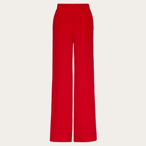  VALENTINO华伦天奴 22年秋冬 女士 休闲裤 PANTALON EN CADY COUTURE 1B3RB4X51MM157