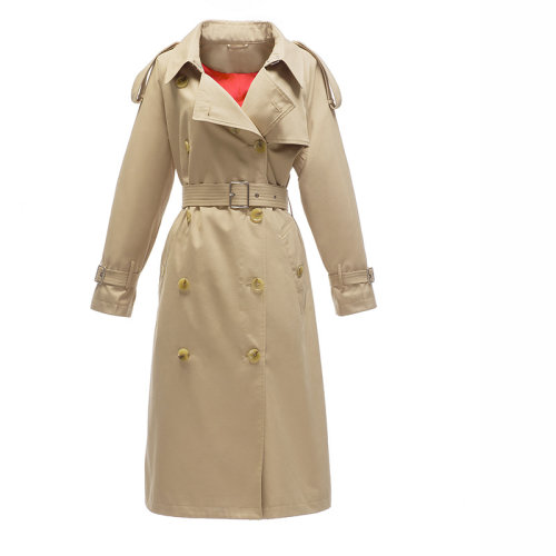 GeleiStory/GeleiStory秋冬新款变色龙风衣女宽松休闲欧美英伦风加长款外套女女装＞女士外套＞女士风衣