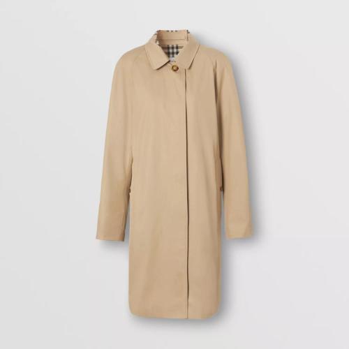  BURBERRY 22年秋冬 女士 棉质嘎巴甸轻便大衣 80449241 预定商品1-3周发货