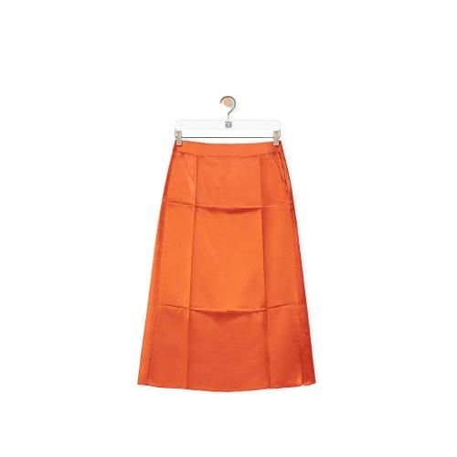  LOEWE罗意威 22年秋冬 女士 半身裙 Slip midi skirt in satin S359Y08X20-9120