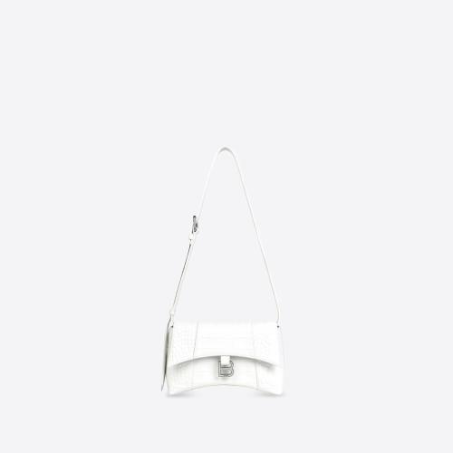  BALENCIAGA巴黎世家 22年春夏 女士 手提包 Women's Downtown Xs Shoulder Bag  in White 6713 预定商品1-3周发货