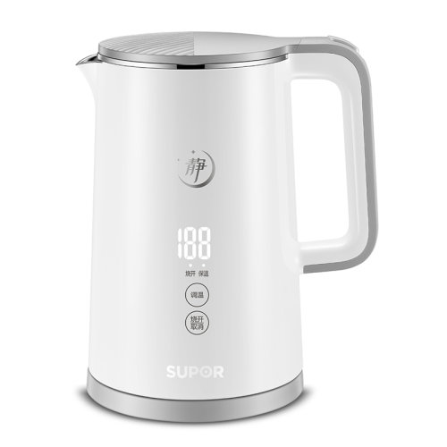 supor/苏泊尔电水壶1.5L双层防烫烧水壶触控调温SW-15S65A