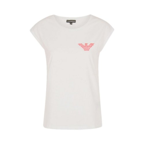  Emporio Armani/安普里奥阿玛尼 女士白色棉质短袖T恤 3Z2T61 J07Z 0100 PLFSX