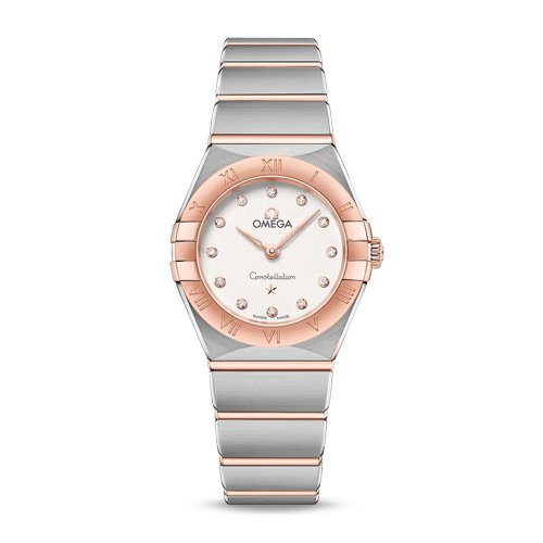 OMEGA/欧米茄 星座系列 精钢 18K金 钻石刻度 石英机芯 女士腕表 131.20.25.60.52.001