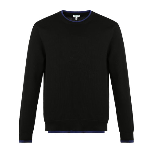 KENZO/高田贤三男装撞色简约虎头徽标针织衫男士针织衫/毛衣FA55PU202