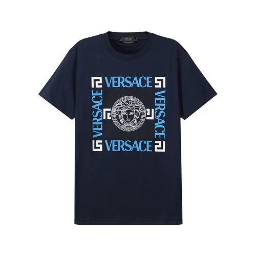 VERSACE/范思哲【22春夏新款】男士棉质圆领短袖T恤 1004207 1A03047
