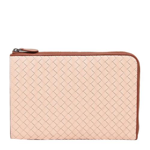 Bottega Veneta/葆蝶家 女士裸粉色皮质手拿包367725VAA0B8576