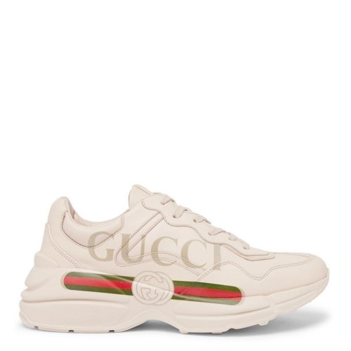GUCCI/古驰 男士RhytonGucci徽标皮革运动鞋500877DRW00