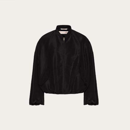  VALENTINO华伦天奴 22年秋冬 男士 夹克 BOMBER EN FAILLE DE SOIE XV0CIL458E50NO