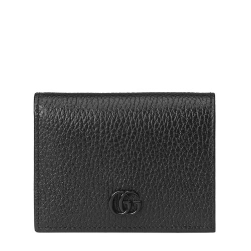 GUCCI/古驰  20  GG Marmont系列 女士黑色皮革双G折叠钱包?45612617WEN1000