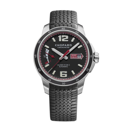  Chopard/萧邦 经典赛车系列橡胶表带精钢自动机械男士腕表43毫米 168566-3001