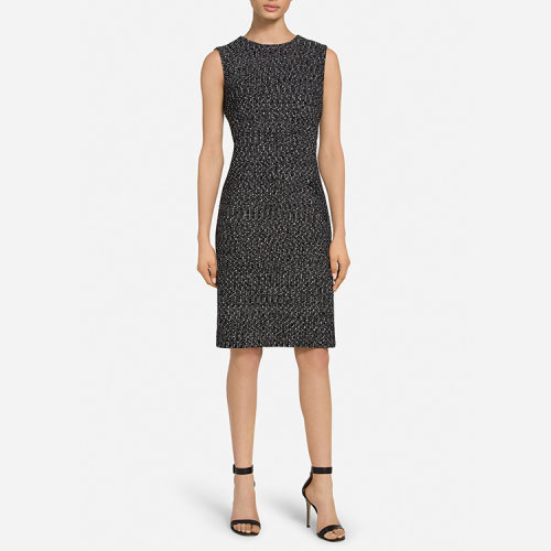 St.John/盛蔷缎带花呢针织女士连衣裙 K1100K1