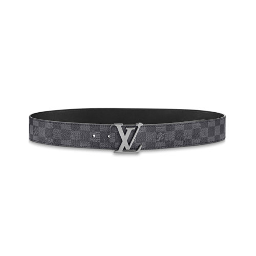 Louis Vuitton/路易威登  男士腰带LV INITIALES 40毫米双面皮带石墨灰