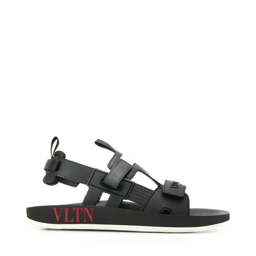 Valentino/华伦天奴 男鞋 时尚简约 品牌字母LOGO 男士黑色凉鞋 TY2S0D22BDV0NO HKY015C