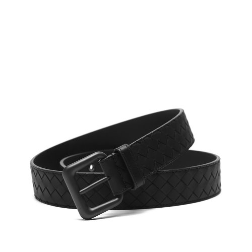 BottegaVeneta/葆蝶家 BV男士牛皮针扣式皮带腰带 271932 V4650