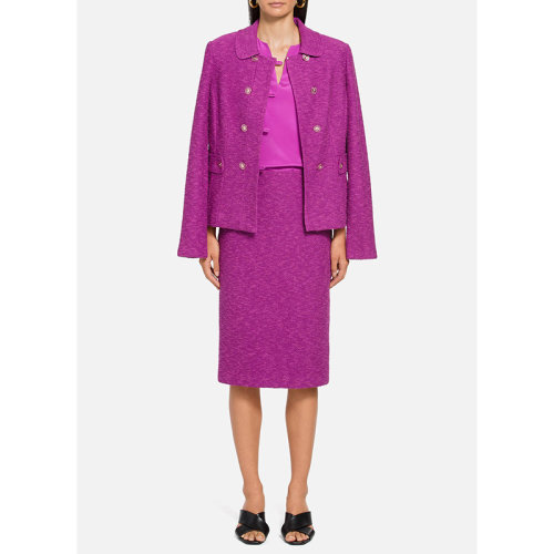 St.John/盛蔷弹力V领真丝无袖女士短袖T恤K91YW01