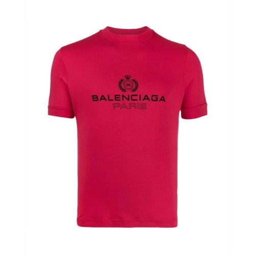  Balenciaga/巴黎世家 男士红色粘胶纤维短袖T恤 594585 TGV47 5640 PLFSX