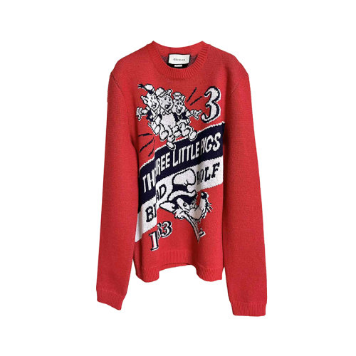 Gucci 古驰  女士迪士尼联名系列三只小猪毛衣