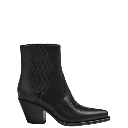 HERMES/爱马仕 22年秋冬新款 Vegas系列 女士黑色小牛皮牛仔靴短靴H192079Z02360