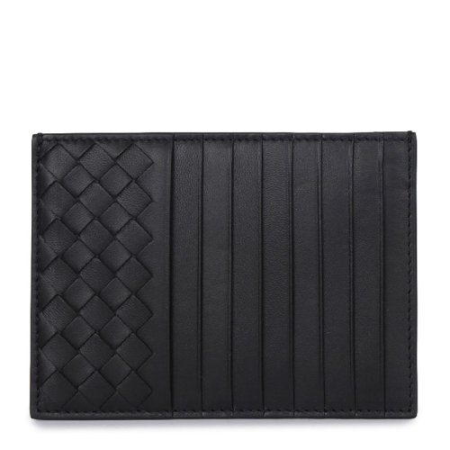  Bottega Veneta/葆蝶家 男女同款黑色羊皮革钱包卡包零钱包 162156 V001N 1000 PLSX