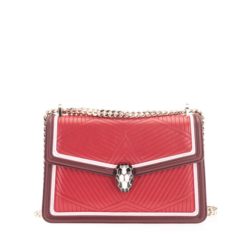 BVLGARI/宝格丽  Serpenti Diamond Blast系列 小牛皮单肩包 289463