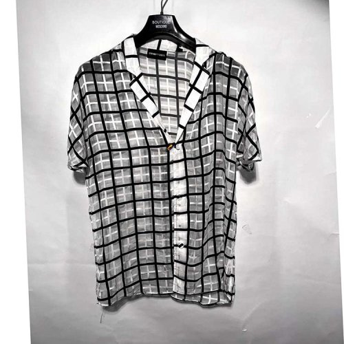 Emporio Armani/安普里奥阿玛尼/白色男士短袖衬衫