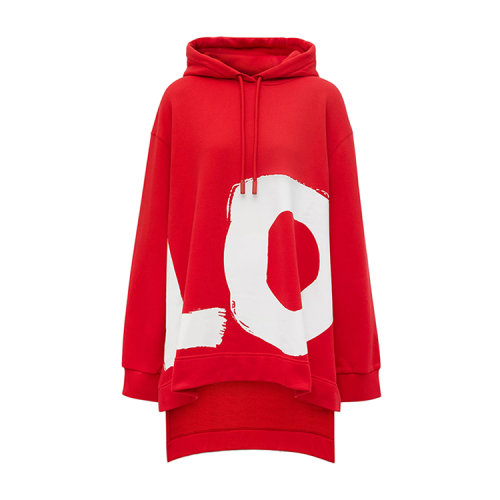 BURBERRY/博柏利 Love印花棉质宽松女卫衣连帽衫 80381291