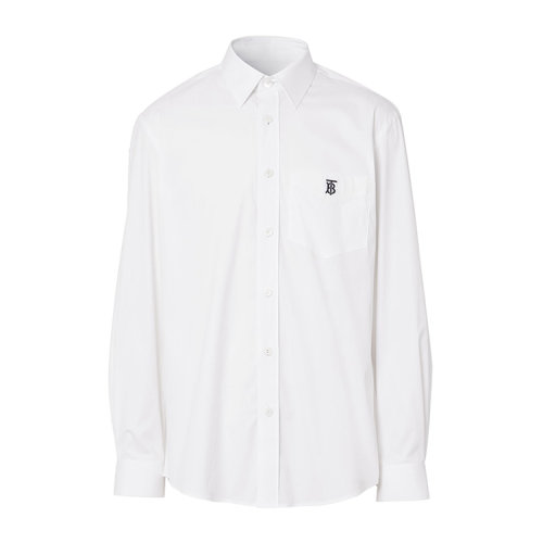 BURBERRY/博柏利专属标识装饰图案功能性棉质男士长袖衬衫80430601