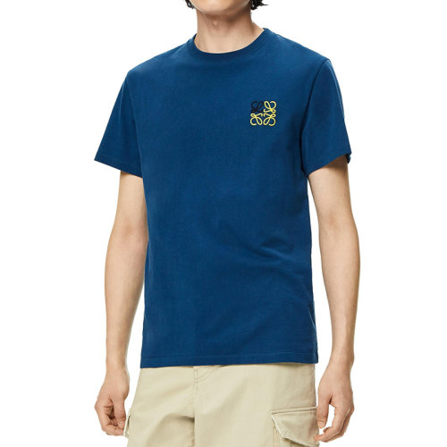 LOEWE/罗意威 22年秋冬新款 男士石油色纯棉Anagram Logo刺绣T恤H526Y22J26-1200