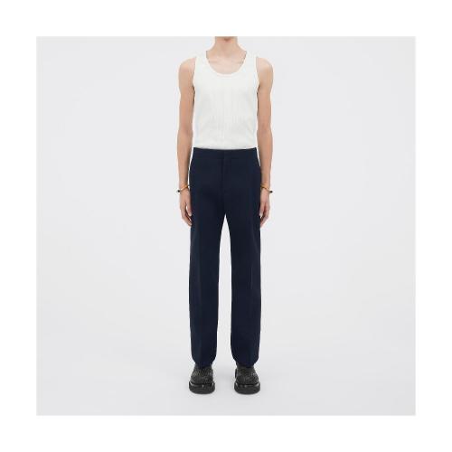  BV葆蝶家 22年秋冬 男士 休闲裤 pantalon en laine double melangee avec coupe incurvee 713