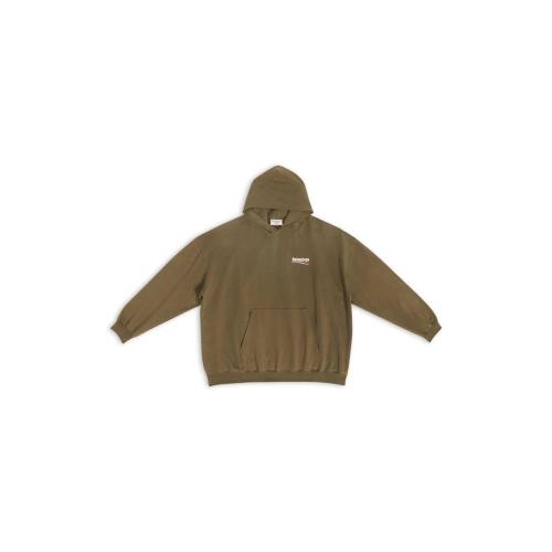  BALENCIAGA巴黎世家 22年秋冬 女士 长袖T恤 POLITICAL CAMPAIGN HOODIE LARGE FIT 620947TKVI