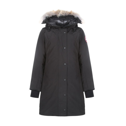 CANADA GOOSE/加拿大鹅 女士羽绒服 女士涤纶SHERBROOKE修身版派克大衣鸭绒连帽羽绒服 3821L