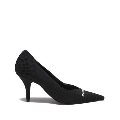 Balenciaga/巴黎世家 【22春夏新款】 女士再生针织面料KNIFE 2.0尖头高跟鞋 671123 W2CW1