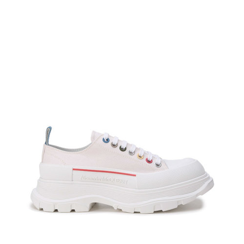 Alexander McQueen/亚历山大麦昆【22春夏新款】男士织物/橡胶系带厚底休闲鞋 604257 W4MVG